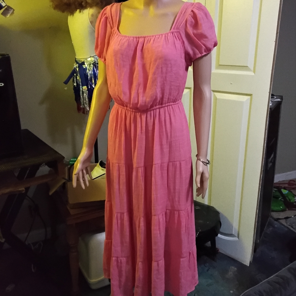 Indigo Rose Elegant Pink Dress
